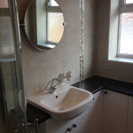 P. Hall B.Eng Semi Recessed Basin with Mirror
